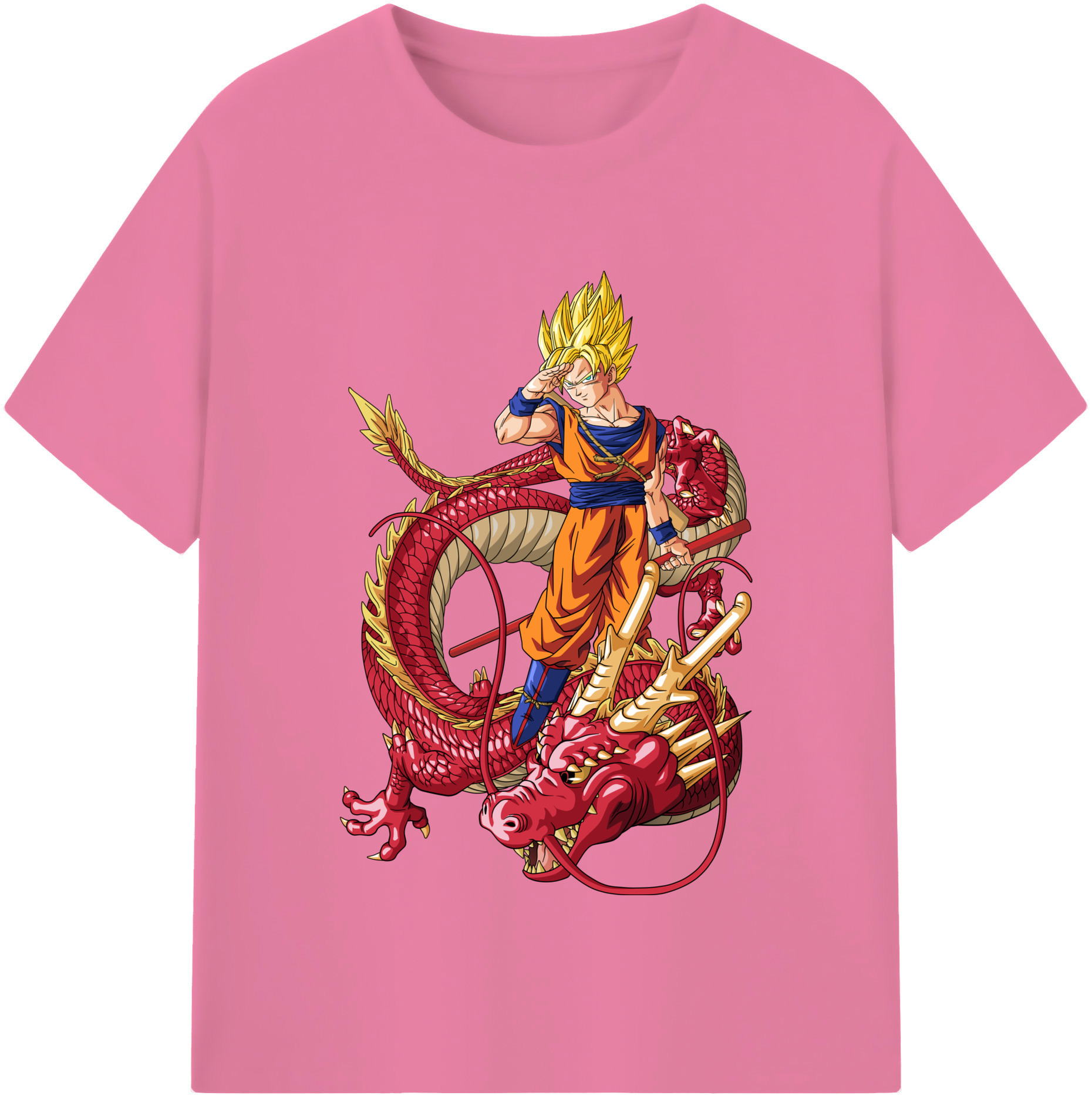 （画像用） ドラゴンボール 孫悟空（そん ごくう）Son Goku カカロット DRAGON BALL Kakarotto 綿100％半袖Tシャツ（フロントプリント）